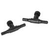 20PCS Black ABS Aquarium Tee Connector 3 Way Tubing Volume Air Flow Control Valve Fish Tank Oxygen Pump Accessories