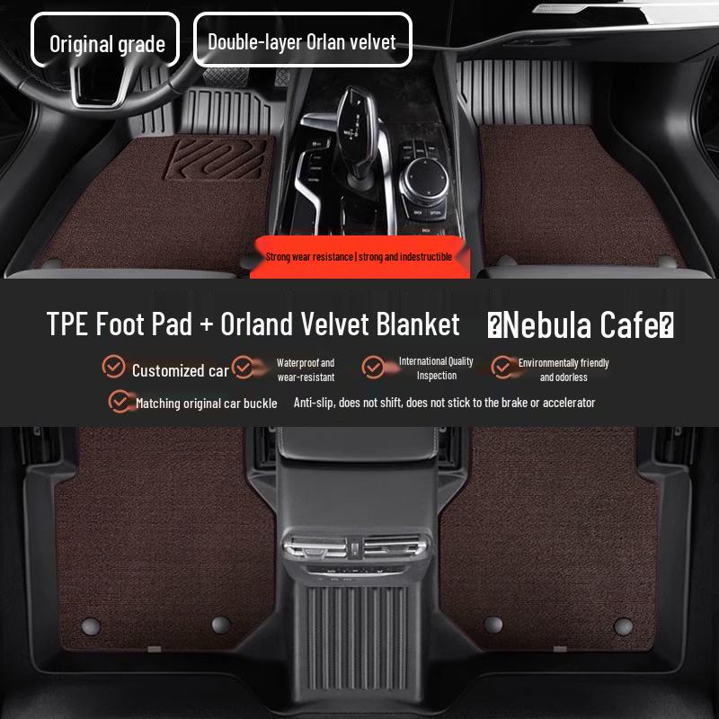 TPE All-Weather Floor Mats for Buick: Envision PLUS, Regal, LaCrosse, Excelle e5, Verano, Blue 6