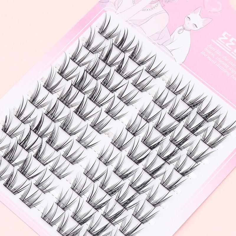 Forest Elf Series Large Capacity Eyelash Book Manga False Eyelashes Natural Long Curled Thin Fluffy Stem Segmented False Eyelash
