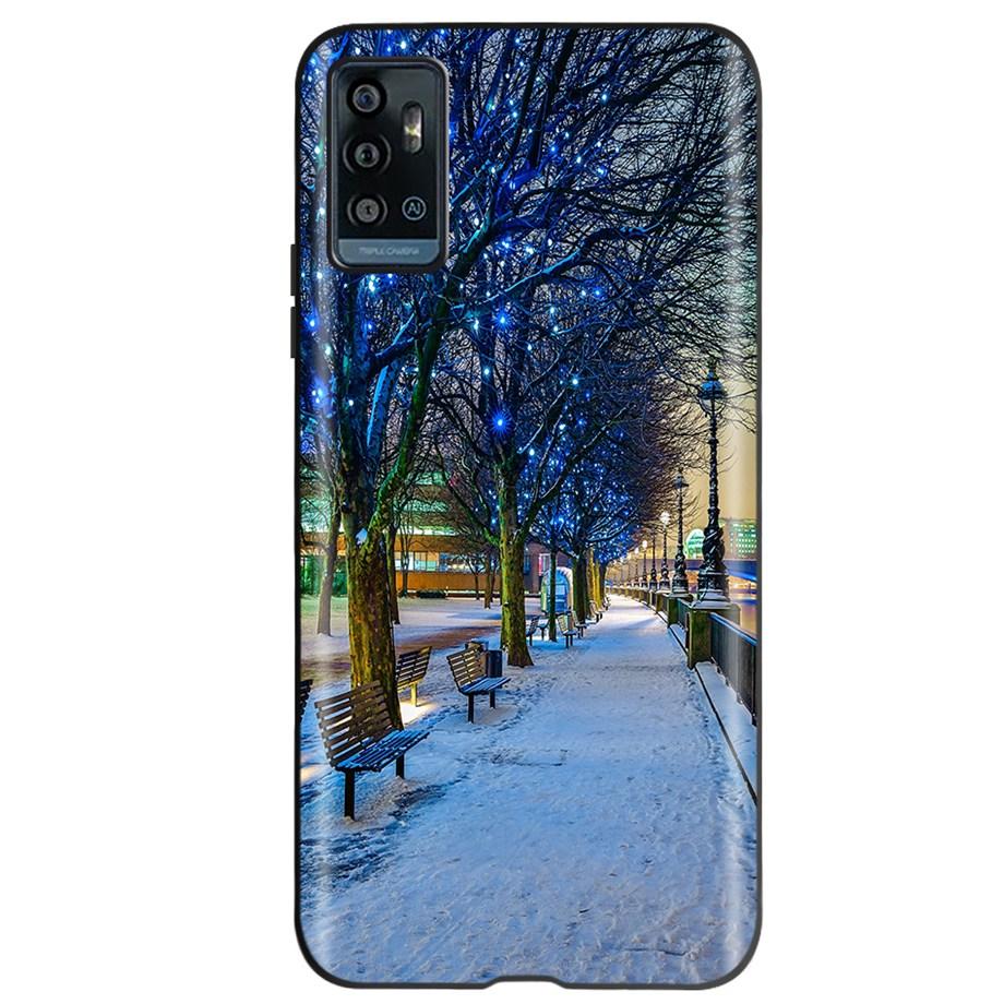 For ZTE Blade A71 Case Silicone Back Cover Phone Cases for zte blade A 71 a71 A7030 Soft Coque Fashion TPU bumper Eiffel Tower