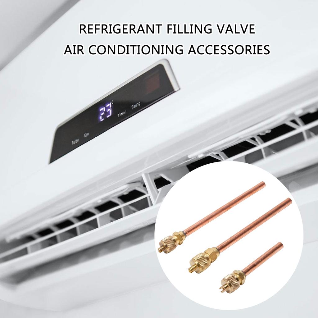 10 STÜCKE HVAC Service Zugangsventile Vakuum Kupfer Füllzugangsventile Abzieher 1/4" SAE Kälteanlagen-Kit Ventile