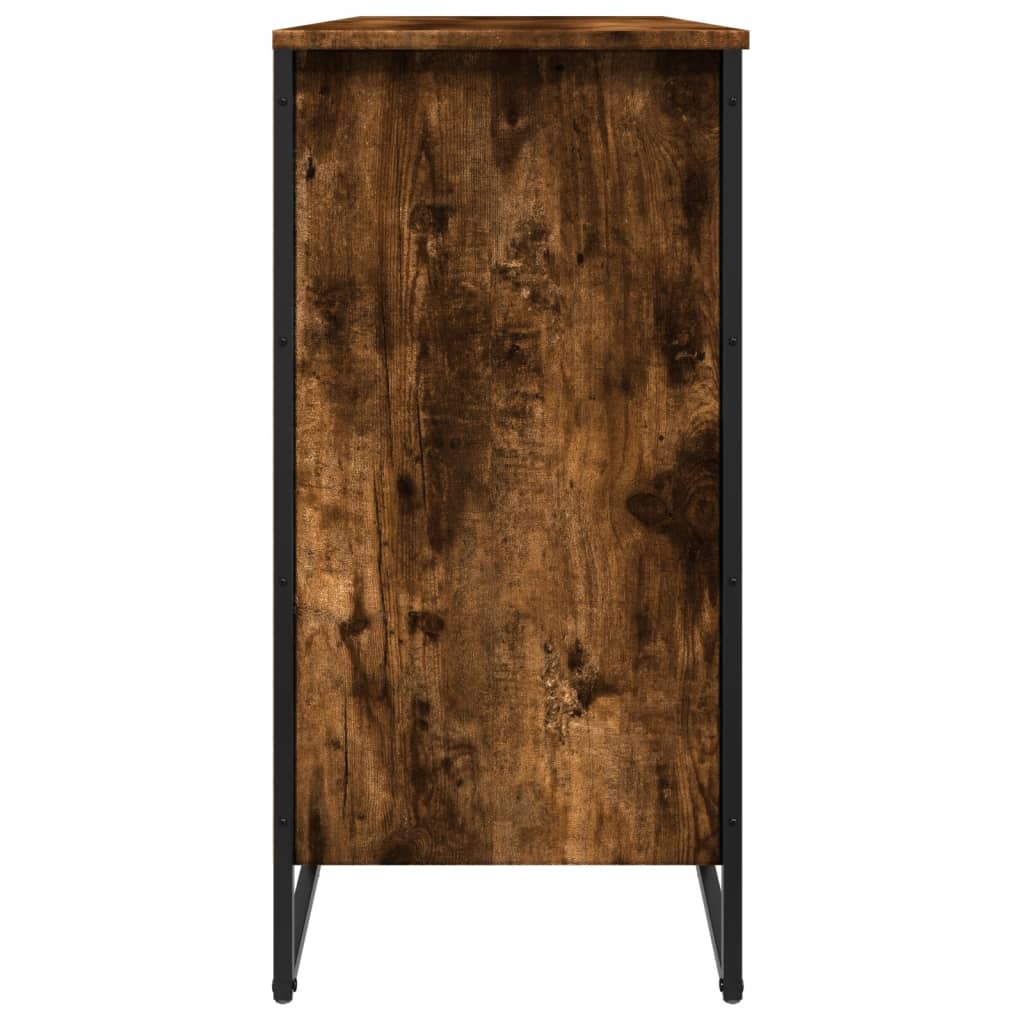 Vidaxl Półka Na Buty, Przydymiony Dąb, 80X38X78 Cm