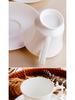 White Bone China Ceramic Latte & Tea Cup