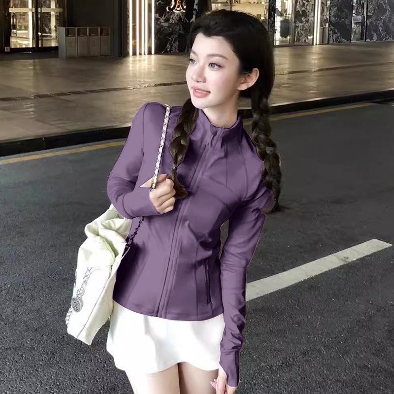 

Женская спортивная куртка быстросохнущая с защитой от УФ-лучей - Прохладная, легкая защита от солнца для активного отдыха и йоги. Double Extra Large