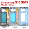S10 Middle Frame Bezel Plate For Samsung Galaxy S10 G973 G973F SM-G973U SM-G973W Metal Housing Middle Frame With Side Keys