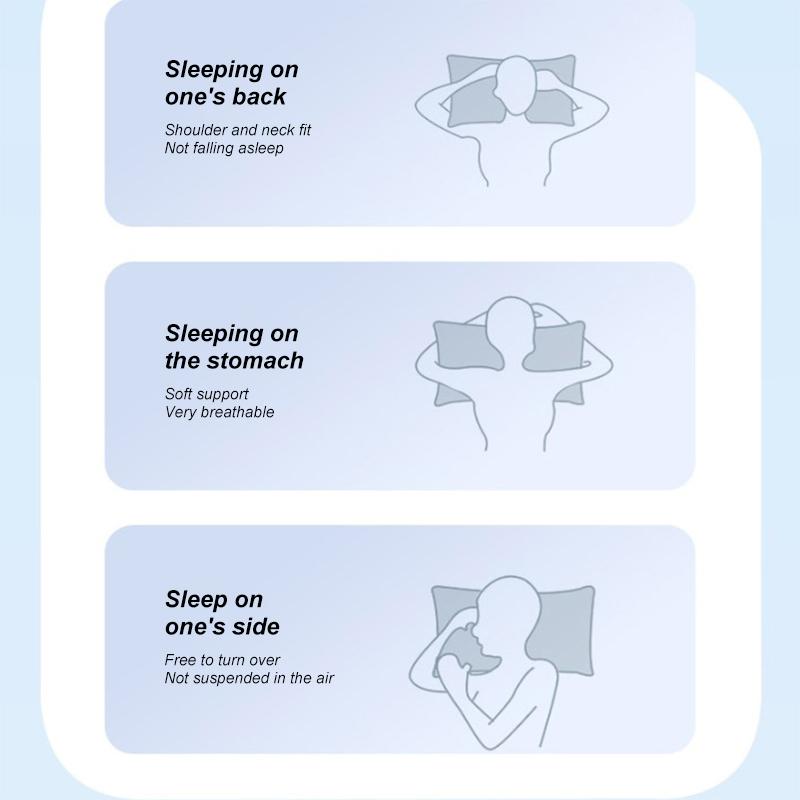 Cervical Memory Foam Pillow Neck Shoulder Support Orthopedic Ergonomic Contour Bed Pillow Side Back Stomach Sleeper