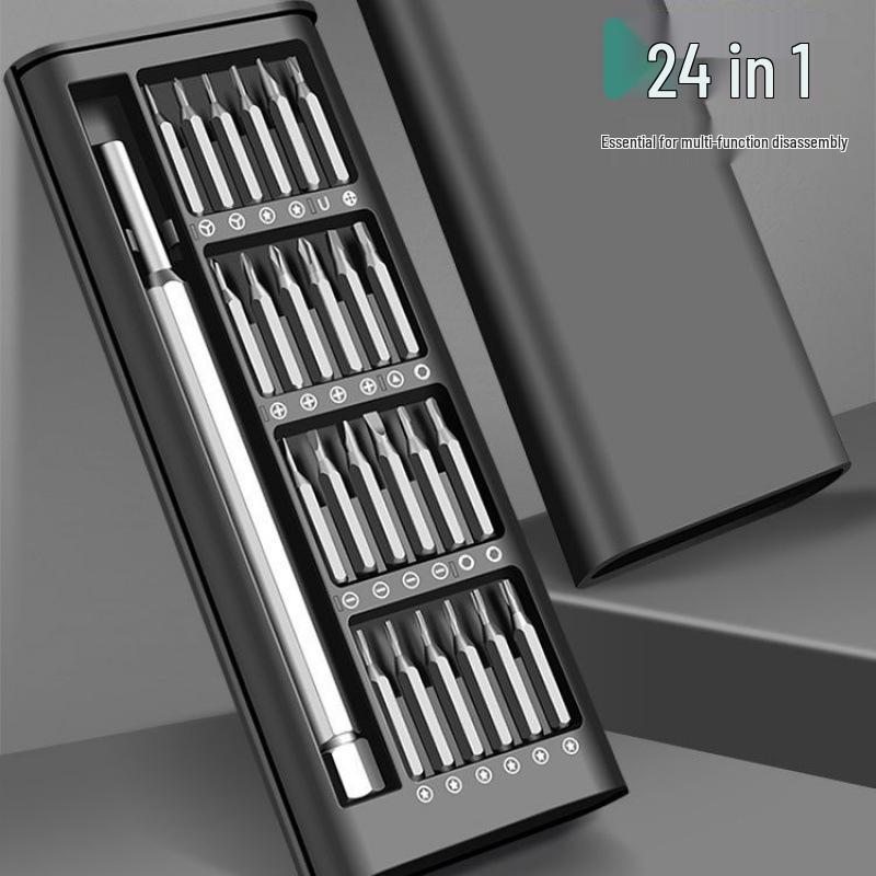 24-in-1 Portable Ultra-Hard Screwdriver Set for Mobile Phone, Computer, and Eyeglasses Repair