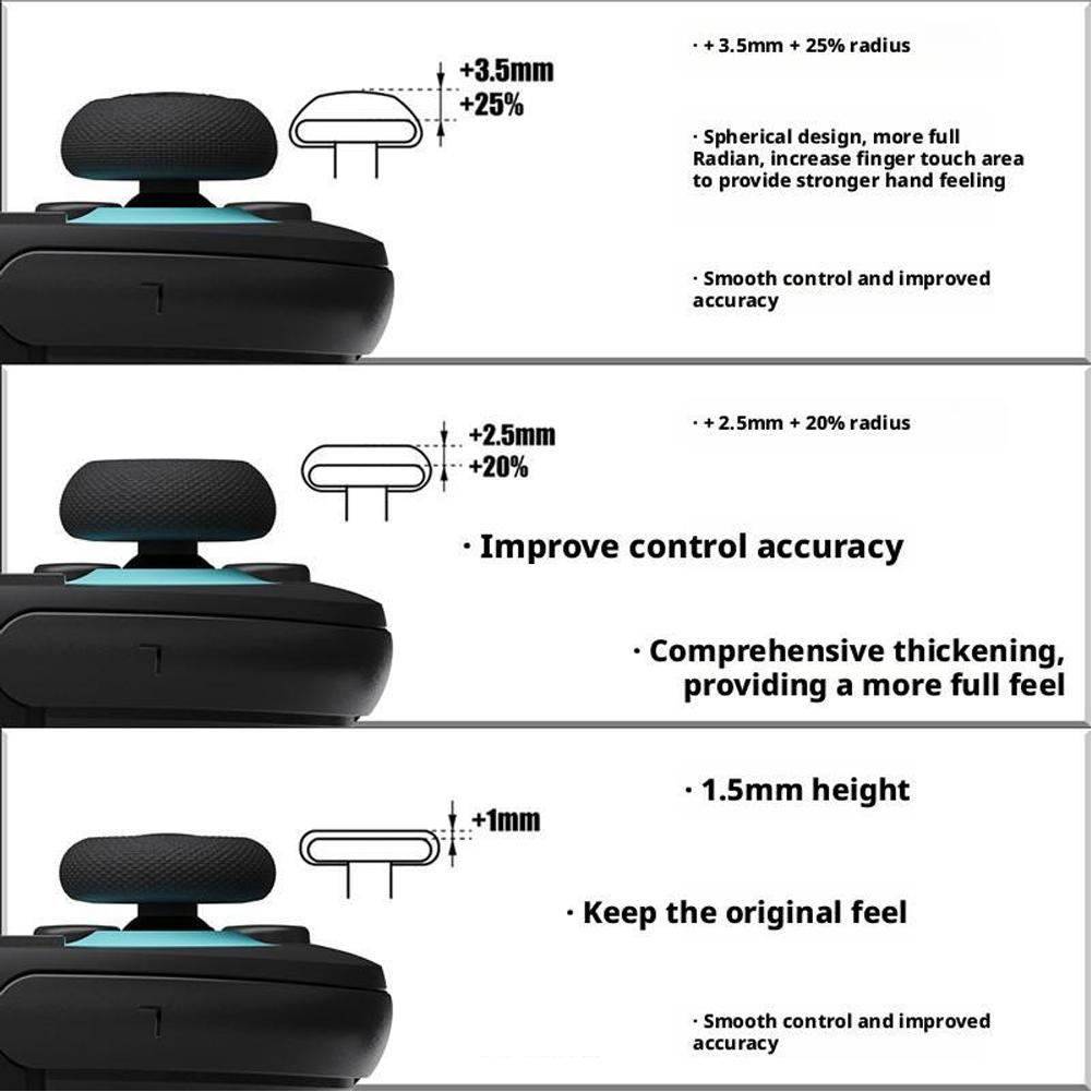 6 Stück/Set Für Switch 2 NS2 Skull & Co. JoyCon Daumenauflage Joystick-Kappe Daumenstick-Abdeckung Spielzubehör Pilzkopf