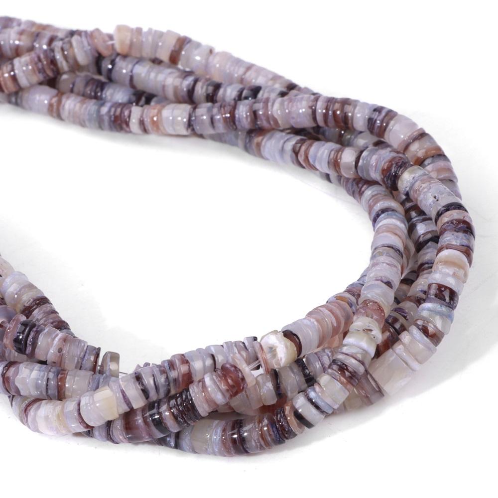 Colorful 4-6MM Natural Flat Shell Beads Heishi Pearl Charm Beads For Jewelry Making Bracelet Handmade Earring Necklace Accessory