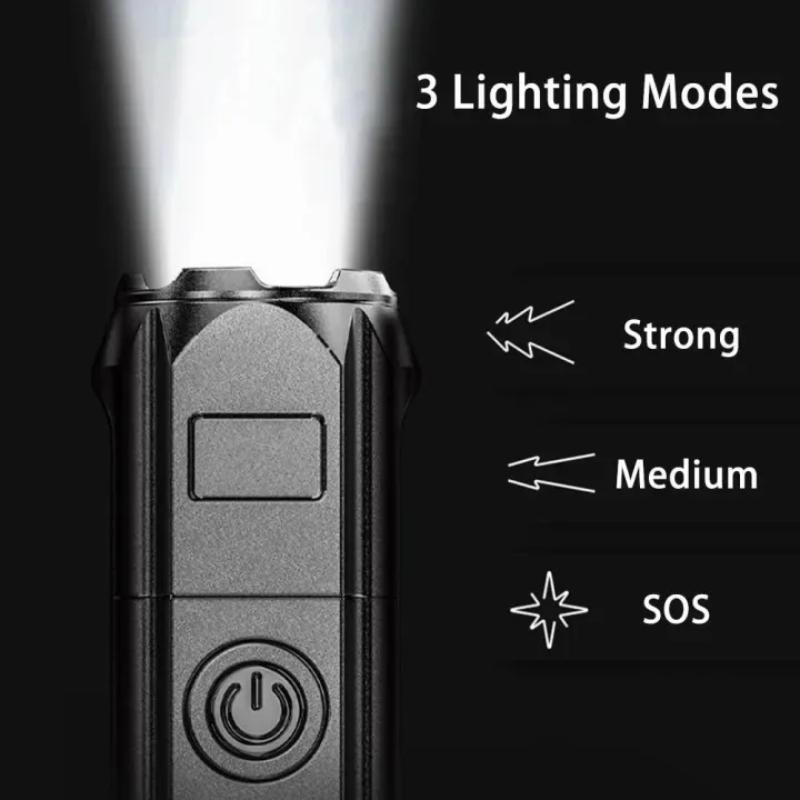 Powerful LED Flashlight 100000 Lumen Tactical Flashlights Rechargeable USB 18650 Waterproof Zoom Fishing Hunting LED Flashlight