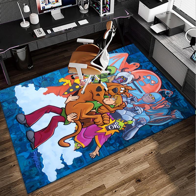 Scoo-dog Mystery Night Office Rug Chair Mat, Game Carpet, Suitable for Front Door, Bedroom, Living Room, Desk, Holiday Gift