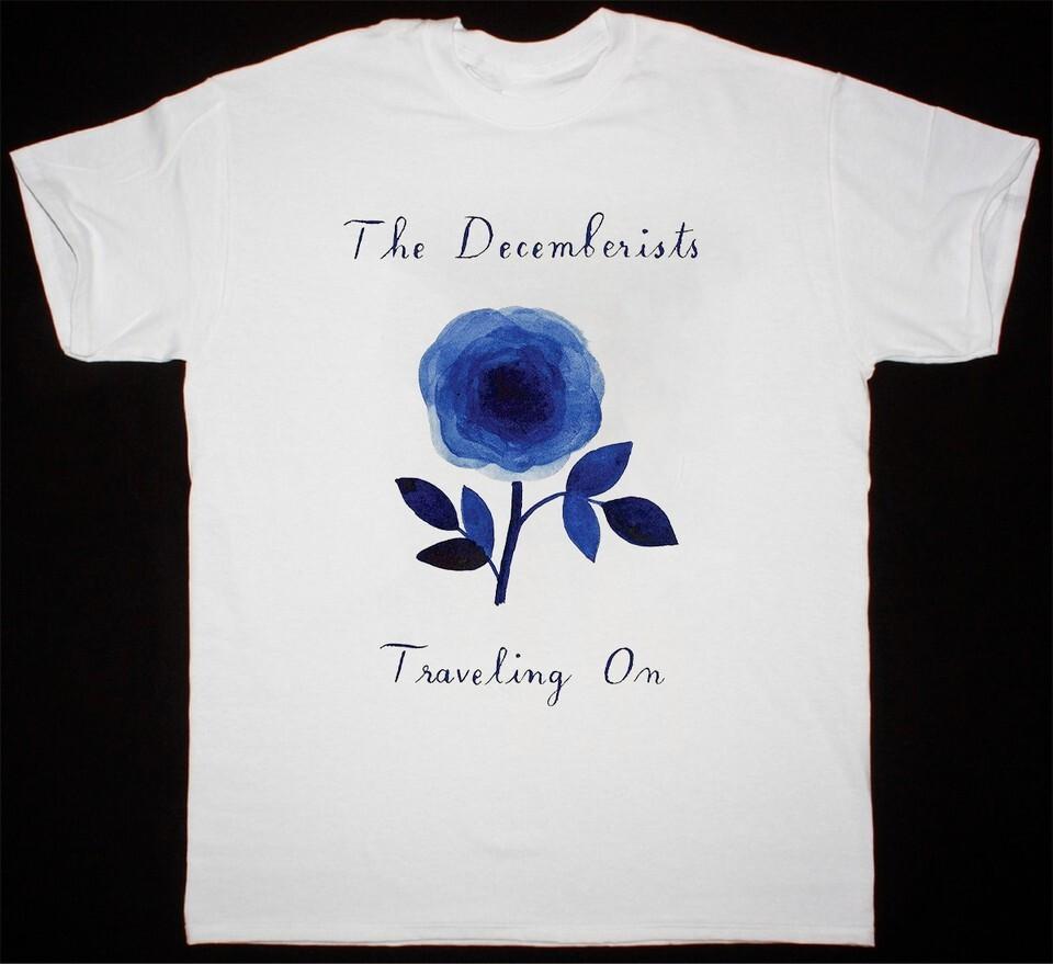 The Decemberists Traveling On Short Sleeve Cotton White All Size Shirt AR895 S