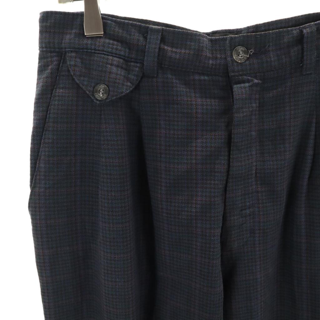 Lee 90s Old Check Pattern Tapered pants 10 charcoal Women Used