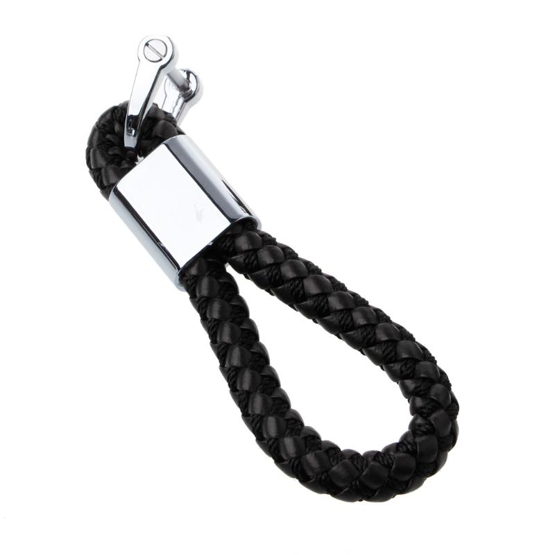 Braided Leather Strap Universal for Key Chain Ring For Car