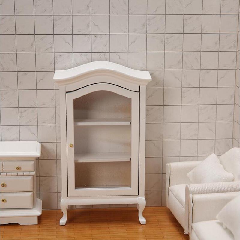 Multi Style Miniature Closet TV Book Cake Bedside Table Cabinet Shelf Legs Cupboard Model Dollhouse Furniture Decor DIY Toys