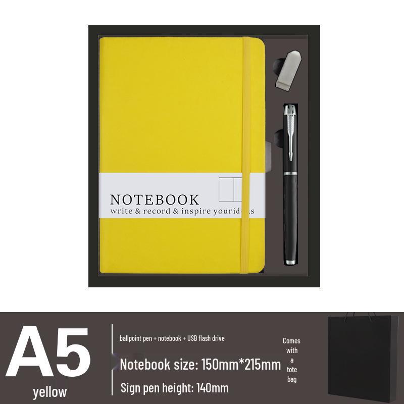 High-End Business Gift Set: Notebook & Insulated Cup Memento for Client Events