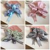 Elastic Plaid Silk Ribbon Scrunchies Korean Style Large Intestine Hair Ring  Girls
