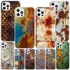 Vintage Industrieller Stil Rostiges Muster Handyhülle Für iPhone 17 Air 16 Pro Max 16E 15 + 14 Plus 11 12 13 Mini 7 8 SE Geschenk Druck