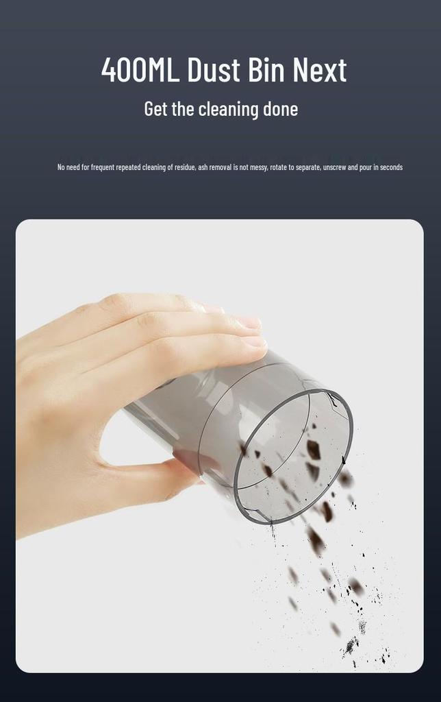 Portable Handheld Wireless Vacuum Cleaner for Home and Car Use