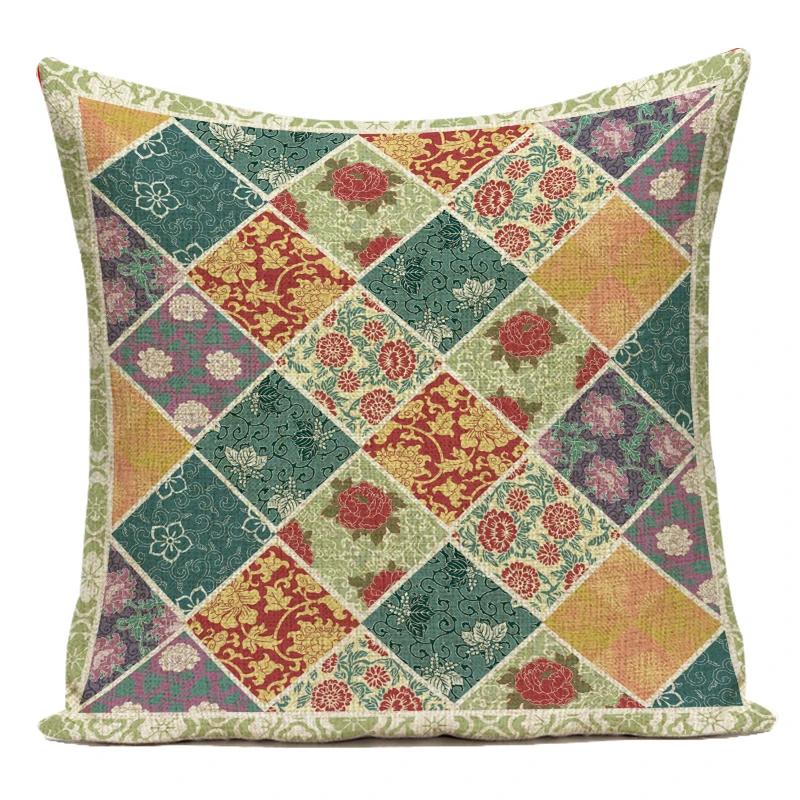 Decorative Throw Pillows Case Elephant Trees Animals Polyester Sofa Home Cushion Cover For Living Room Almofadas
