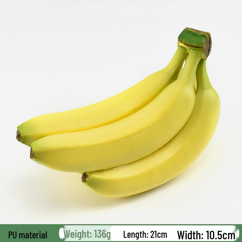 Plastic PU Banana Model for Display and Teaching Props