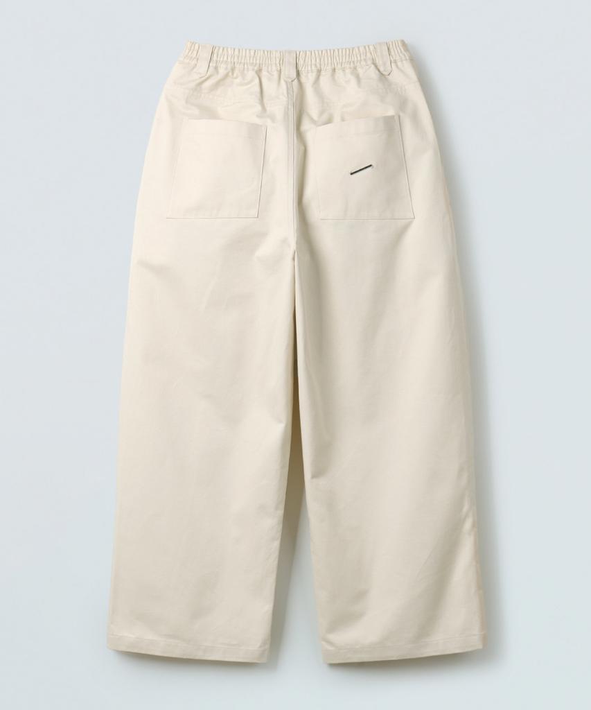 Piali Balloon Wide Half Elastic Chino Pants (Ivory)