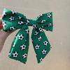 Fashion Fabric Ribbon Hair Rope Colorful Hairpin Gift Football Pattern Bow Hair Clip  Daily