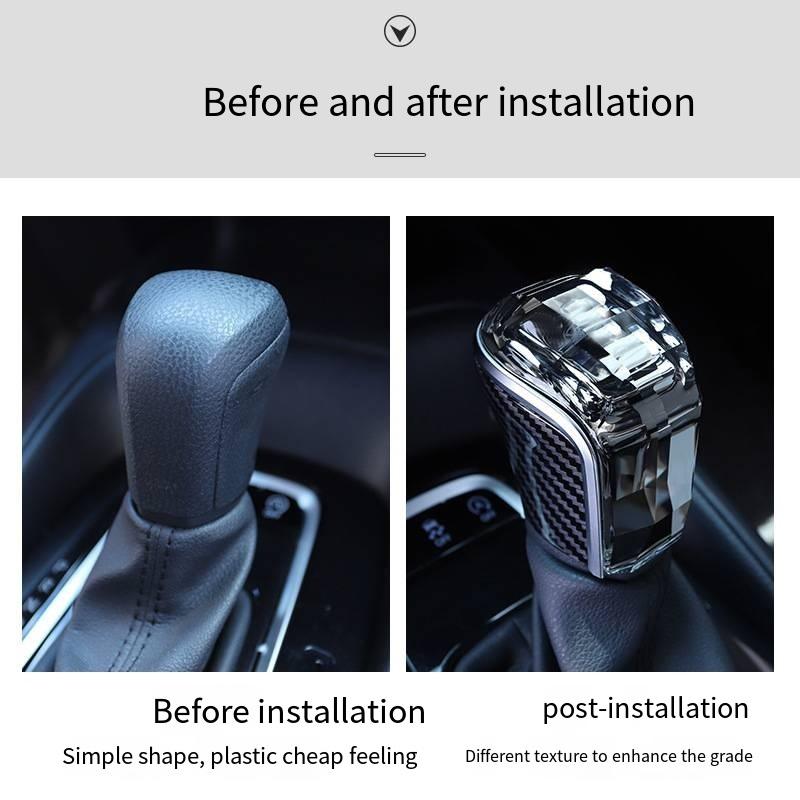 Crystal shift knob LED is suitable for Toyota Camry, Toyota Corolla, Toyota Land Cruiser, Asian Lion, crystal illuminated gear h