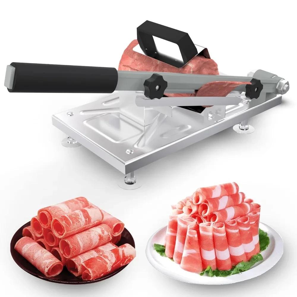 Vegetable Food Slicer Frozen Meats Slice Tools Portable Adjustable Household Meat Slicers Beef Mutton Rolls Food Slicing Tool