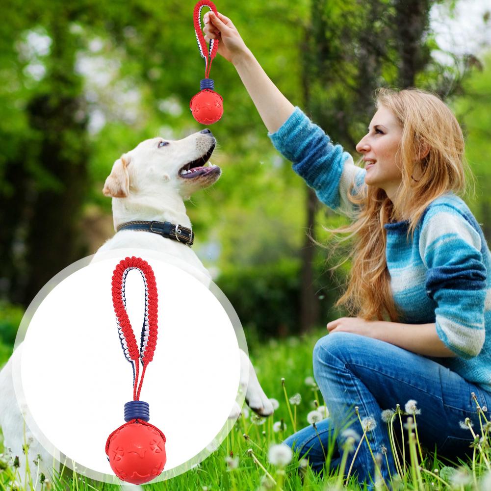 Dog Toy Ball Rubber Chew Toy for Dogs Durable Dog Chew Ball Toy for Chewers Fetch Ball for Medium Small Dogs Embossed Texture
