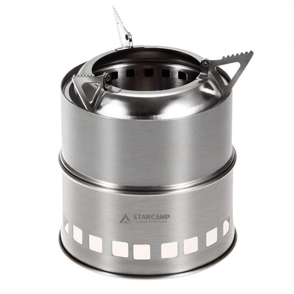 Portable Stainless Steel Folding Wood Stove for Camping  BBQ