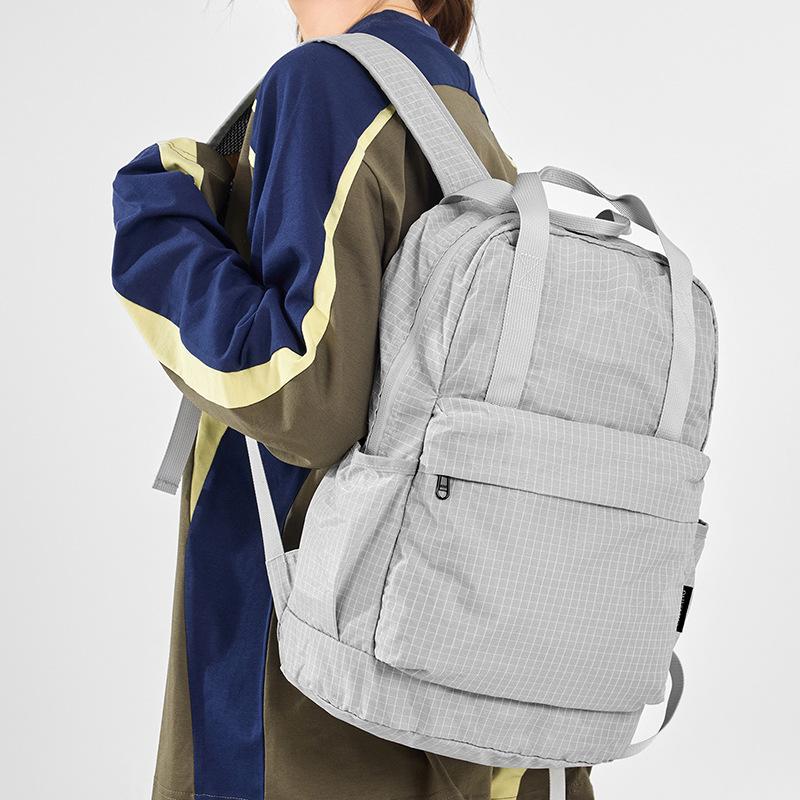 Schoolbag Foldable Backpack Women's Travel Lightweight Schoolbag 1011 New College Student Commuter Travel Bag Backpack