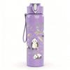 1 PZ Stampa a Griglia Ripetuta Panda Bambù 750ml Colore Plastica Borraccia Sportiva Tappo Flip-Top a Cannuccia Anti-perdita Per Sport Ufficio Uso Domestico