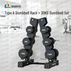 Shouli Zhanshen Professional Rubber-Coated Dumbbells and Storage Racks
