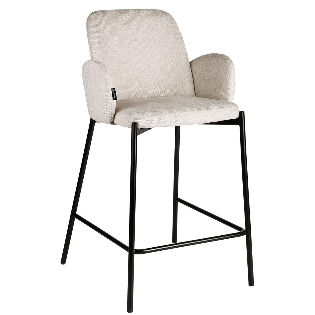 TOGO velvet upholstered swivel chair, brown