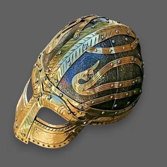 Viking Gjermundbu Helmet  Hand-Forged Armor Helmet Norse Warrior Battle Helmet Perfect For Reenactment LARP And