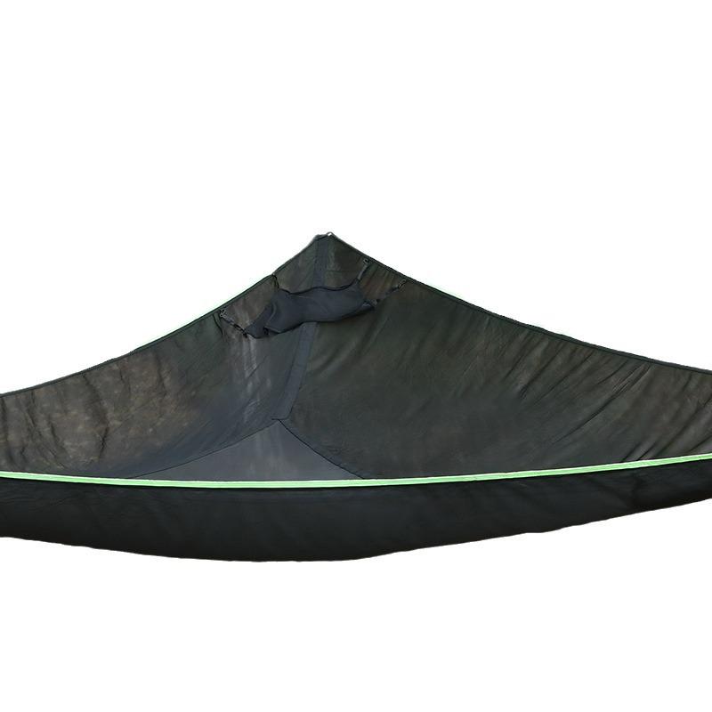 Cross-Border Triangle Air Hammock: Black Breathable Elastic Mesh for Outdoor Camping