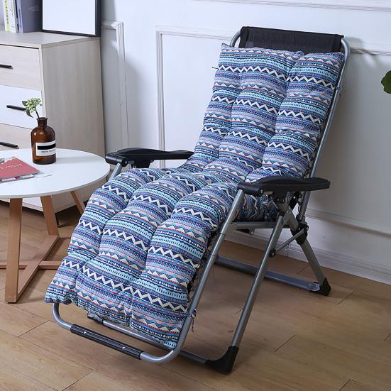 Recliner Cushion Cotton Linen Chair Pad with Straps Soft Padded Chair Cushion for Folding Recliners Rocking Chairs Home Office Use