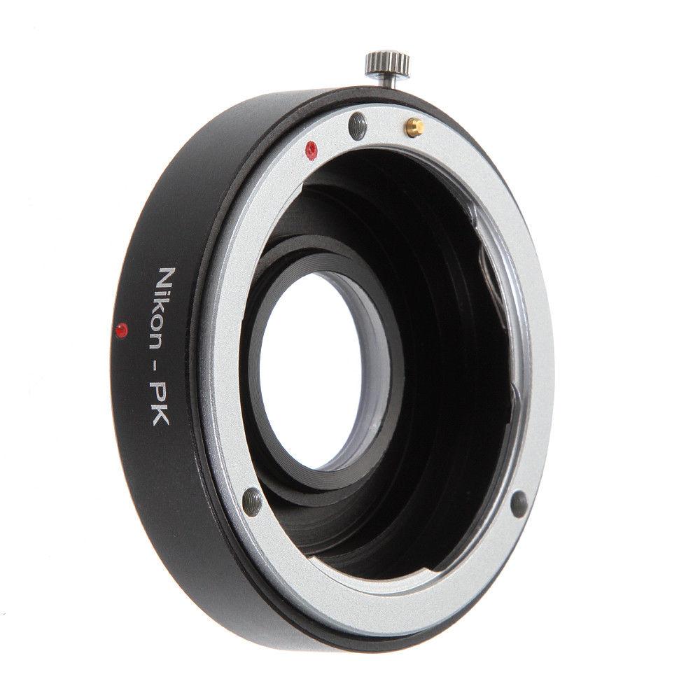 Adapterring Unendlichfokus mit Glas für Nikon F AI Bajonettobjektiv zu Pentax PK K K110D K200D K20D Kamera