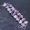 Blister Pearl Gemstone 925 Sterling Silver Bracelet 7-8"