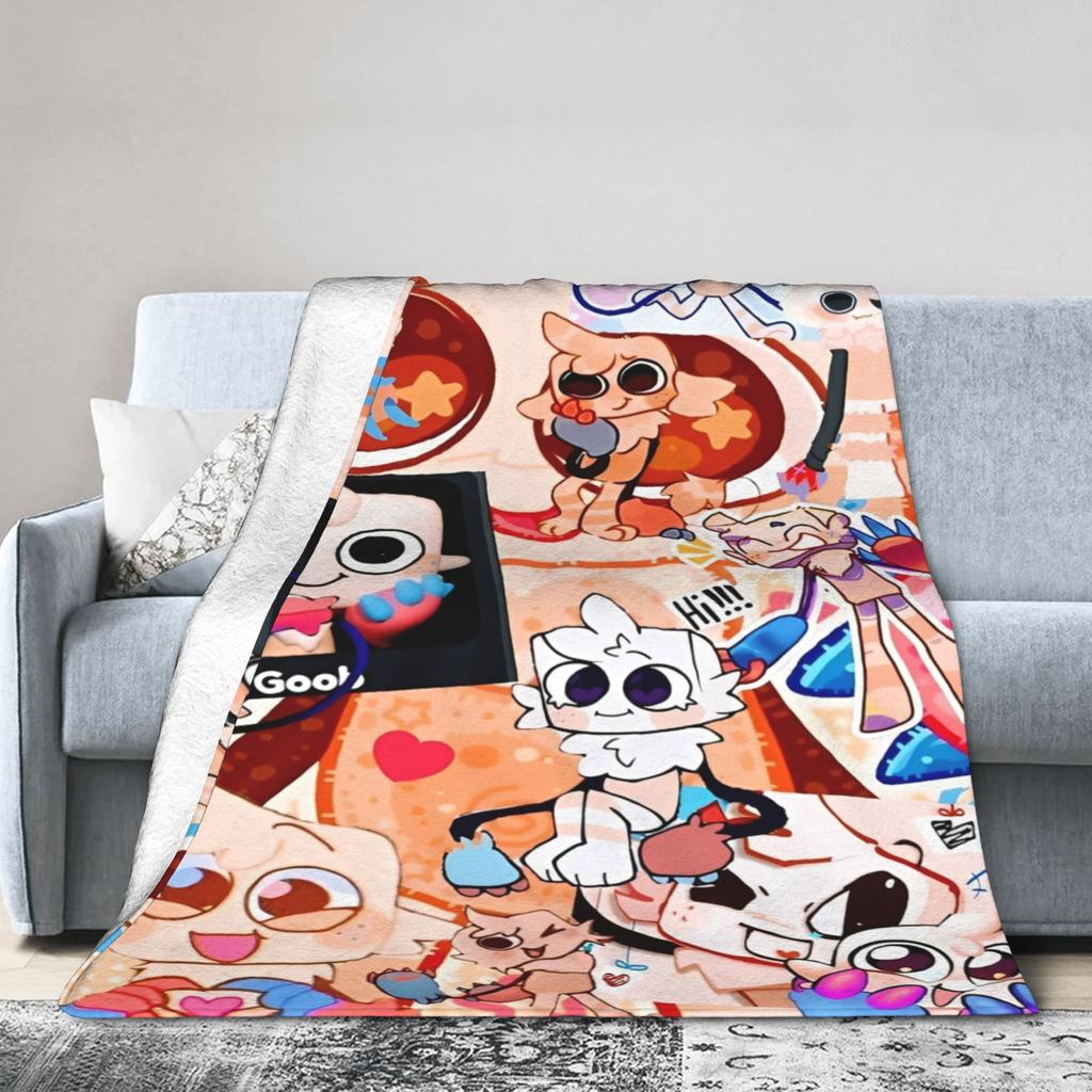 Dandys World Vee Shelly Goob Gigi Strickdecken Fleece Cartoon Superweiche Überwürfe für Bett, Couch und Tagesdecke