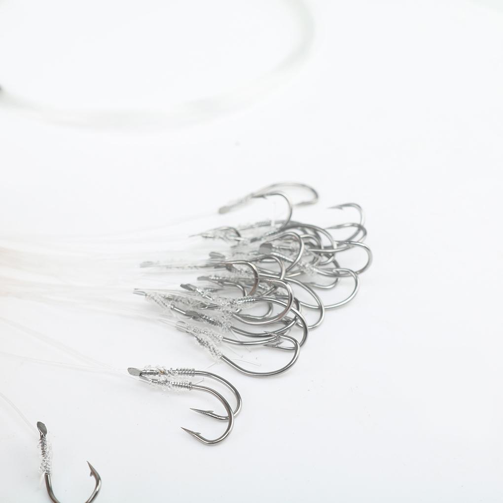 26pcs Jig Head Fish Hooks Line Tied Bait Carbon Steel Fishing Hook Accessaries Bait Roll Feeder Sea Fishinhook Fly