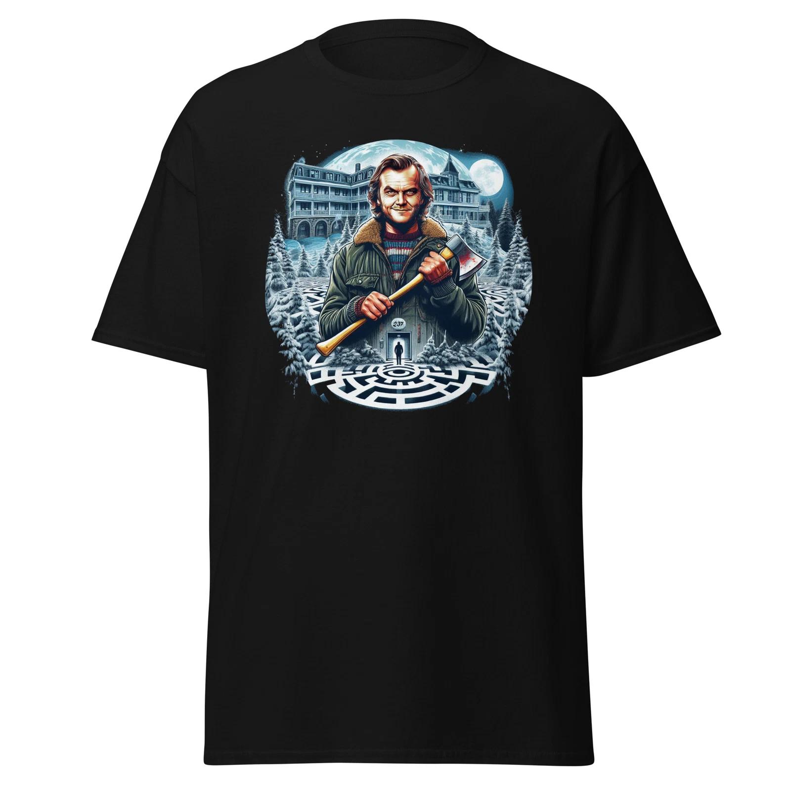 The Shining Maze T-Shirt - Navigate the Haunting Labyrinth S