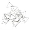 20pcs Geometric Hollowed Pendant DIY Craft Jewelry Earrings Making Accessories (15mm Triangles)