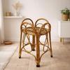 Eco Decx Handcrafted Rattan Plant Stand, Natural Bamboo Flower Pot Holder for Indoor Plants & Living Room Decor, 32 x 32 x 54 cm