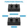 Stereo audio AUX audio audio pasivní manuální rozbočovač box audio sdílení palec 4-cestný 3,5mm přepínač, 3,5mm přepínač, přepínač, reproduktor, sluchátka, přepínač,
