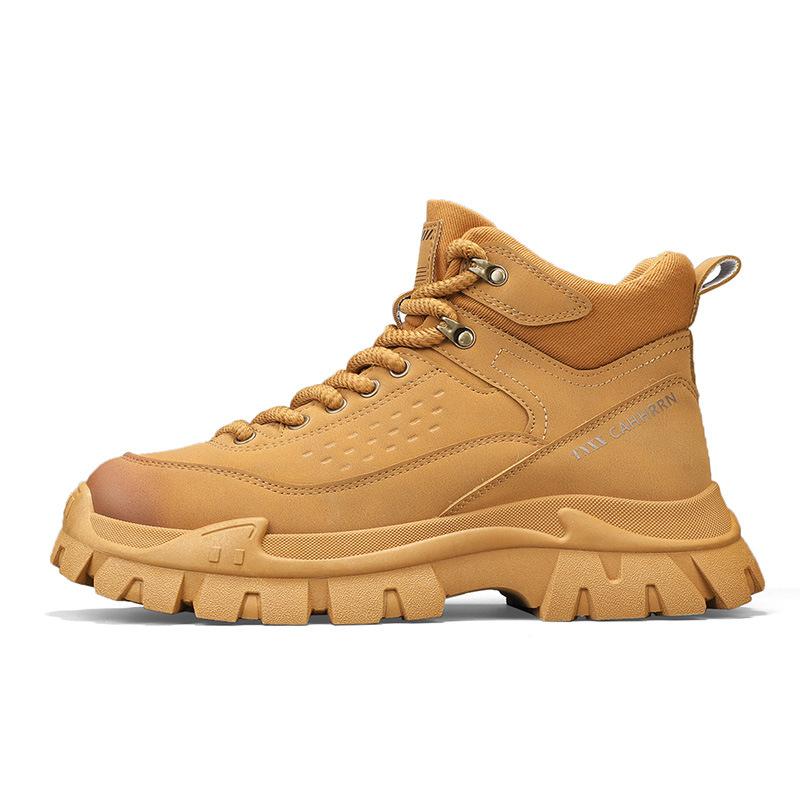 Autumn and winter new casual Martin boots men's shoes high-top tooling shoes heightening men's outdoor sports hiking shoes short boots