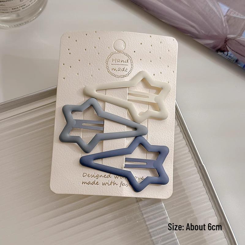 Rosa Stern- & Herz-Haarspangen - Niedliche Haarnadeln für Frauen und Kinder