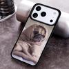 Pug Dog Soft Phone Case for iPhone 17 16 15 Pro Max Air 14 13 12 11 Plus Shockproof Capa Cover