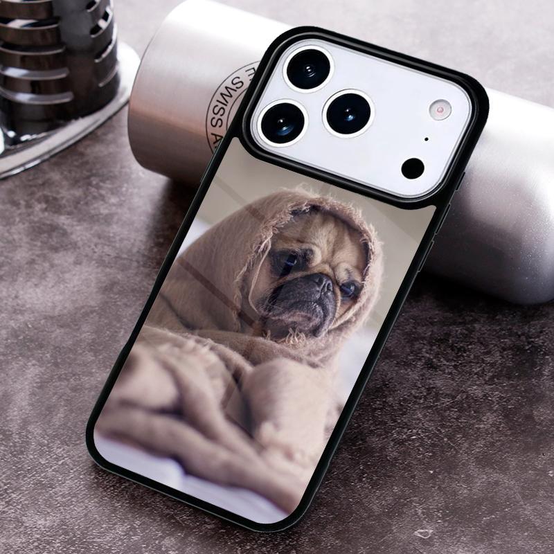 

Pug Dog soft Phone Case for iPhone 17 16 15 Pro Max Air 14 13 12 11 Plus Shockproof Capa Cover iPhone17